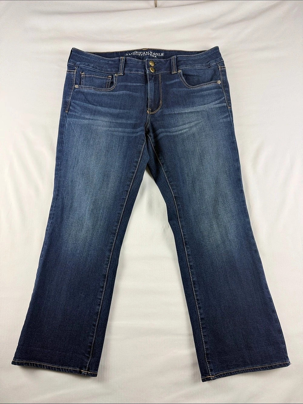 American Eagle Artist Crop Jeans Women’s 14 Cropped Stretch Denim Like New